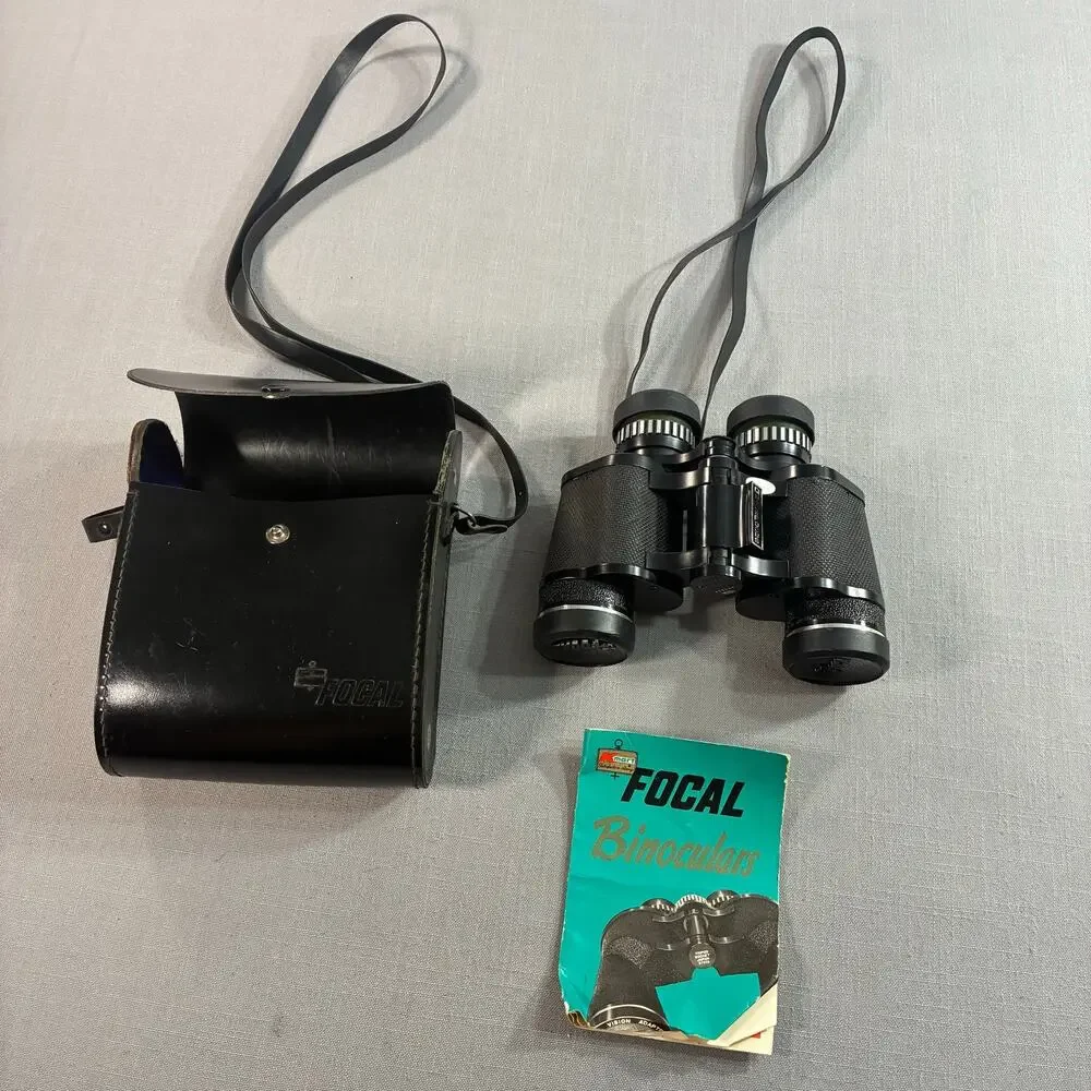 Vintage Focal Siam Cat Optics 8x35 Binoculars Extra Power Japan Kmart w Case